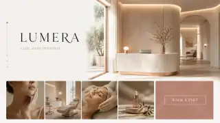 Пример светлого сайта вымышленной клиники Lumera